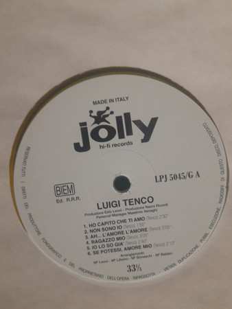 LP Luigi Tenco: Luigi Tenco CLR 584138