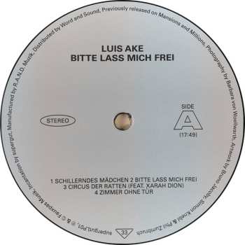 LP Luis Ake: Bitte Lass Mich Frei 607203