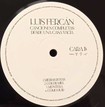 LP/CD Luis Fercán: Canciones Completas Desde Una Casa Vacía 590422