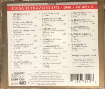 CD Luisa Tetrazzini: Tetrazzini Vol. 2 611202