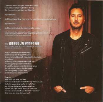 CD Luke Bryan: Born Here Live Here Die Here 5598