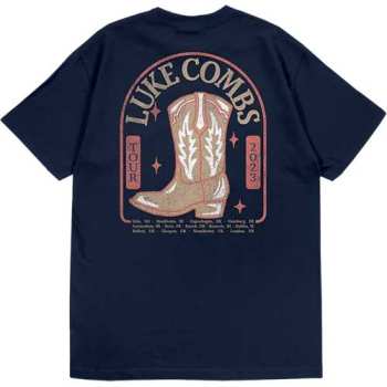 Merch Luke Combs: Luke Combs Unisex T-shirt: Tour '23 Cowboy Boot (back Print & Ex-tour) (small) S