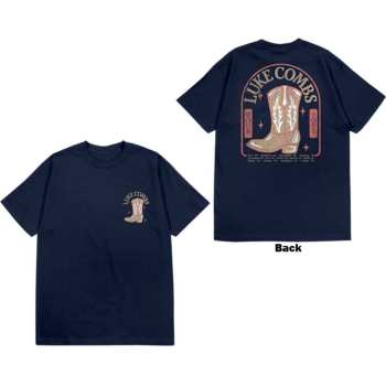 Merch Luke Combs: Luke Combs Unisex T-shirt: Tour '23 Cowboy Boot (back Print & Ex-tour) (small) S