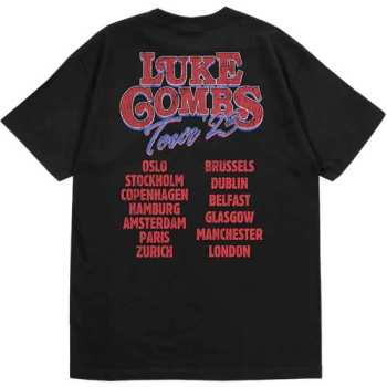 Merch Luke Combs: Luke Combs Unisex T-shirt: Tour '23 Smashing Beer (back Print & Ex-tour) (medium) M