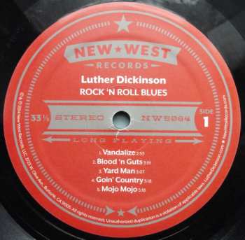 LP Luther Dickinson: Rock 'N Roll Blues LTD 68458