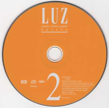 2CD Luz Casal: Pequeños, Medianos Y Grandes Éxitos 554120