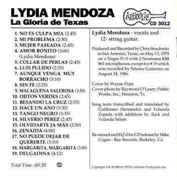 CD Lydia Mendoza: La Gloria De Texas 463946