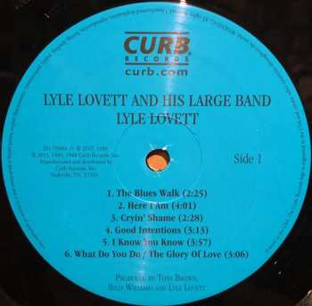 LP Lyle Lovett And His Large Band: Lyle Lovett And His Large Band 492880