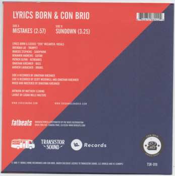 SP Lyrics Born: Mistakes / Sundown 594830