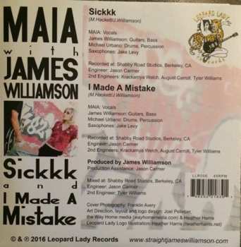 SP James Williamson: Sickkk and I Made A Mistake LTD 84059