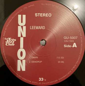 LP Mabumi Yamaguchi Quartet: Leeward 72094