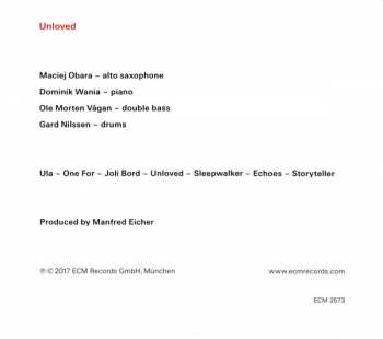 CD Maciej Obara Quartet: Unloved 306822