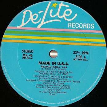 Album Made In USA: Melodies / Shake Your Body