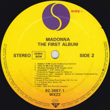 LP Madonna: The First Album 71108