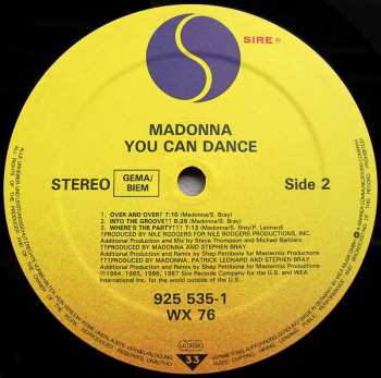 LP Madonna: You Can Dance LTD 619370