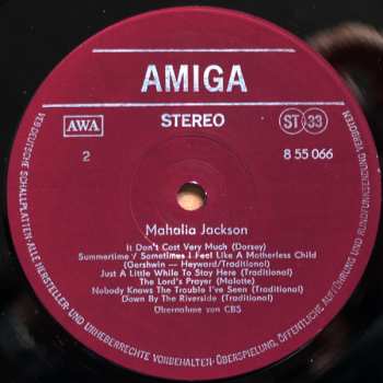 LP Mahalia Jackson: Mahalia Jackson 386112