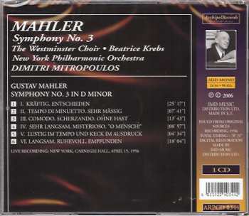 CD Gustav Mahler: Symphony No. 3 616626