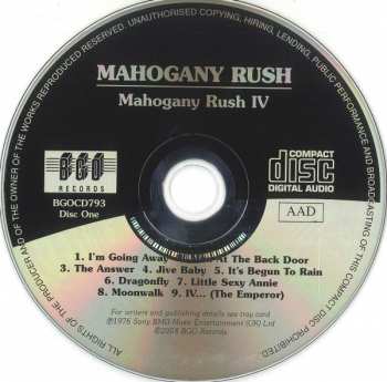 2CD Mahogany Rush: Mahogany Rush IV / World Anthem 22572