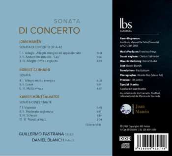 CD Roberto Gerhard: Sonata Di Concerto 647990