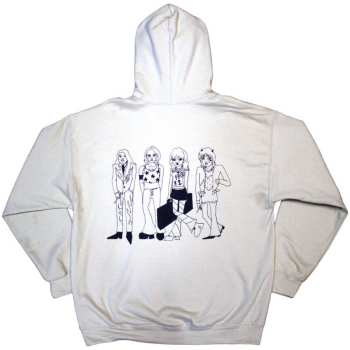 Merch Måneskin: Maneskin Unisex Pullover Hoodie: Pocket Logo & Mini Doodles (back Print & Ex-tour) (xx-large) XXL