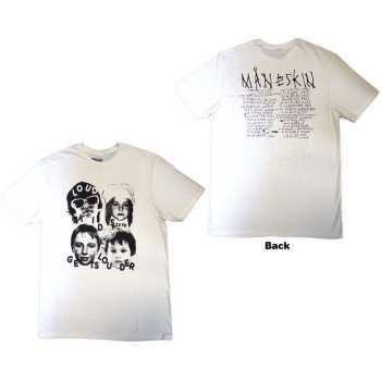 Merch Måneskin: Maneskin Unisex T-shirt: Loud Kids European Tour '23 (back Print & Ex-tour) (x-large) XL