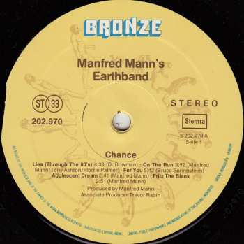 LP Manfred Mann's Earth Band: Chance 603233