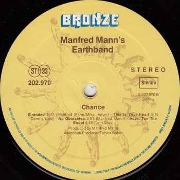 LP Manfred Mann's Earth Band: Chance 603233