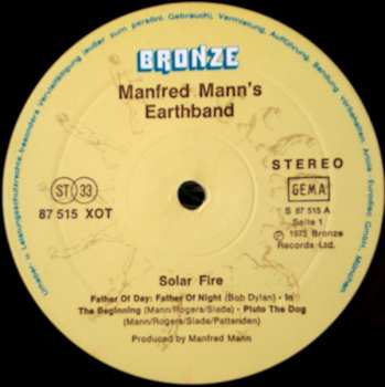 LP Manfred Mann's Earth Band: Solar Fire 603230