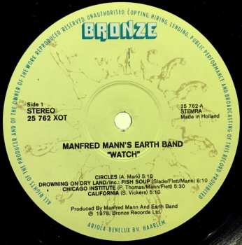 LP Manfred Mann's Earth Band: Watch 603223