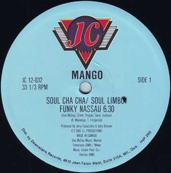 LP Mango: Tequila / Soul Cha Cha / Soul Limbo / Funky Nassau 564826