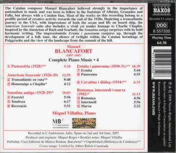 CD Manuel Blancafort: Complete Piano Music • 4 654686