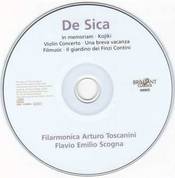 CD Flavio Scogna: A Life In Music (In Memoriam · Kojiki · Violin Concerto · Filmusic · Una Breve Vacanza · Il Giardino Del Finzi Contini) 623525