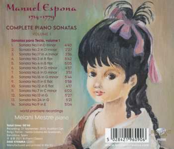 CD Manuel Espona: Complete Piano Sonatas, Volume 1 572986