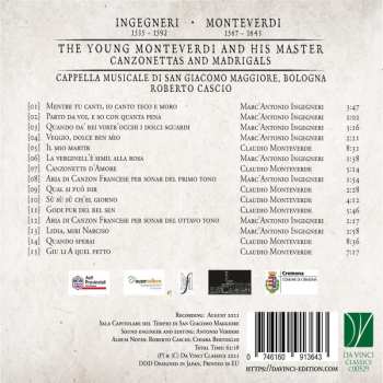 CD Marco Antonio Ingegneri: The Young Monteverdi And His Master - Canzonettas And Madrigals 573886