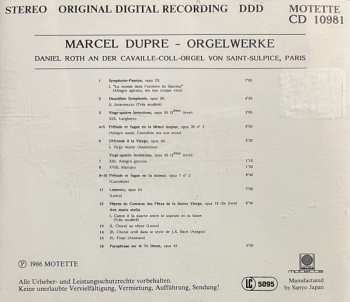 CD Marcel Dupré: Orgelwerke 557236