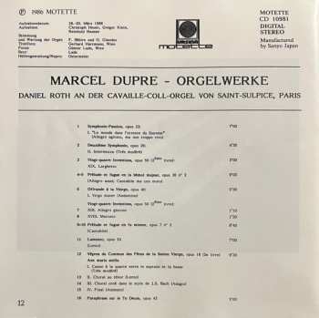 CD Marcel Dupré: Orgelwerke 557236