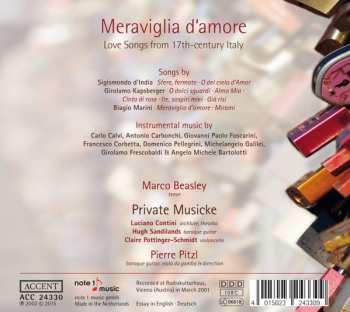 CD Marco Beasley: Meraviglia D'amore: Love Songs From 17th Century Italy 647867