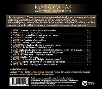 CD Maria Callas: La Renaissance D'Une Voix 544906