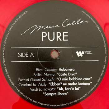 LP Maria Callas: Pure  LTD | CLR 353310