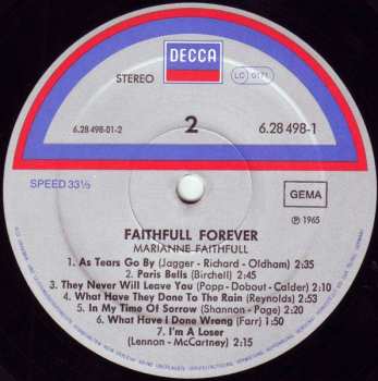 2LP Marianne Faithfull: Faithfull Forever 653806