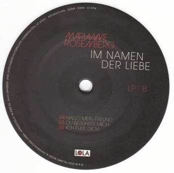 2LP Marianne Rosenberg: Im Namen Der Liebe CLR 77039