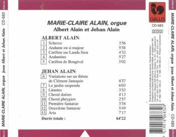 CD Marie-Claire Alain: Joue Albert Et Jehan Alain 260249