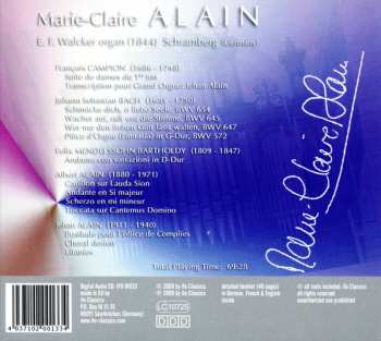 CD Marie-Claire Alain: Marie-Claire Alain. Organ by E. F. Walcker, Schramberg 572229