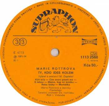 LP Marie Rottrová: Ty, Kdo Jdeš Kolem 82770