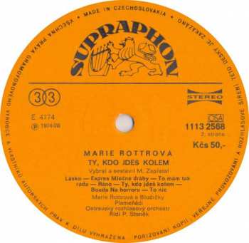 LP Marie Rottrová: Ty, Kdo Jdeš Kolem 82770