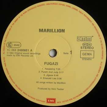 LP Marillion: Fugazi 648698