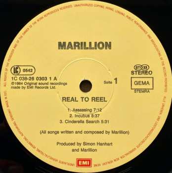 LP Marillion: Real To Reel 642407