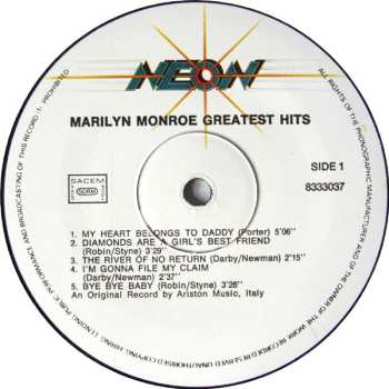 LP Marilyn Monroe: Greatest Hits 636617