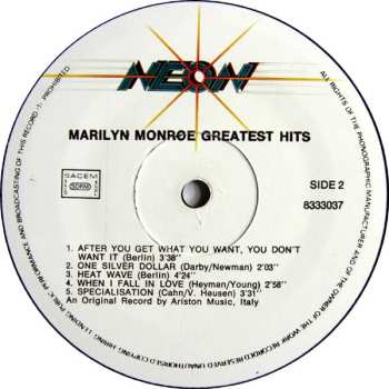 LP Marilyn Monroe: Greatest Hits 636617