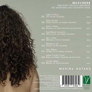 CD Marina Notaro: Maschere (New Music For Solo Saxophone And Saxophone And Electronic Music) 575166